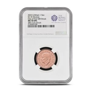 2022 British Gold Memorial Sovereign NGC MS70 DPL (First 500 Struck, King Charles Obverse)