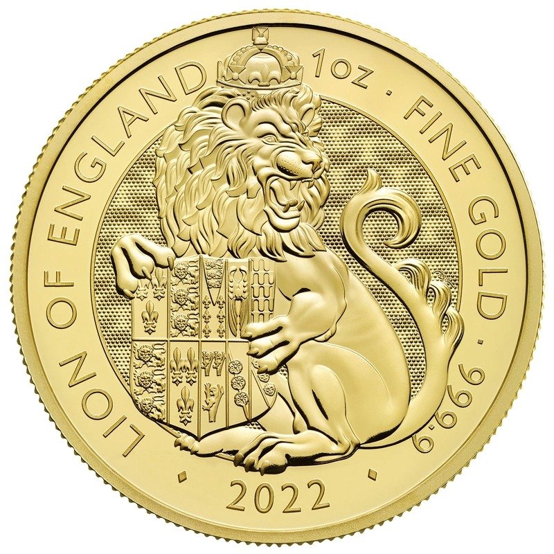 1 oz Lion of England Gold Coin Tudor