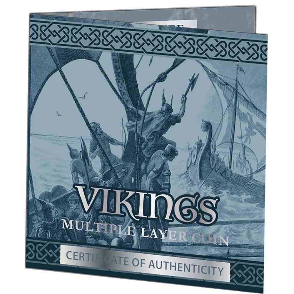 2023 1 Kilo Antique Samoa Silver Vikings Coin (Box + CoA) - Image 4