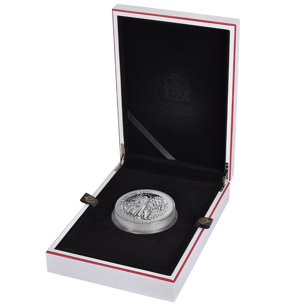 2023 1 Kilo Proof St. Helena Silver Una and The Lion Coin - Image 3