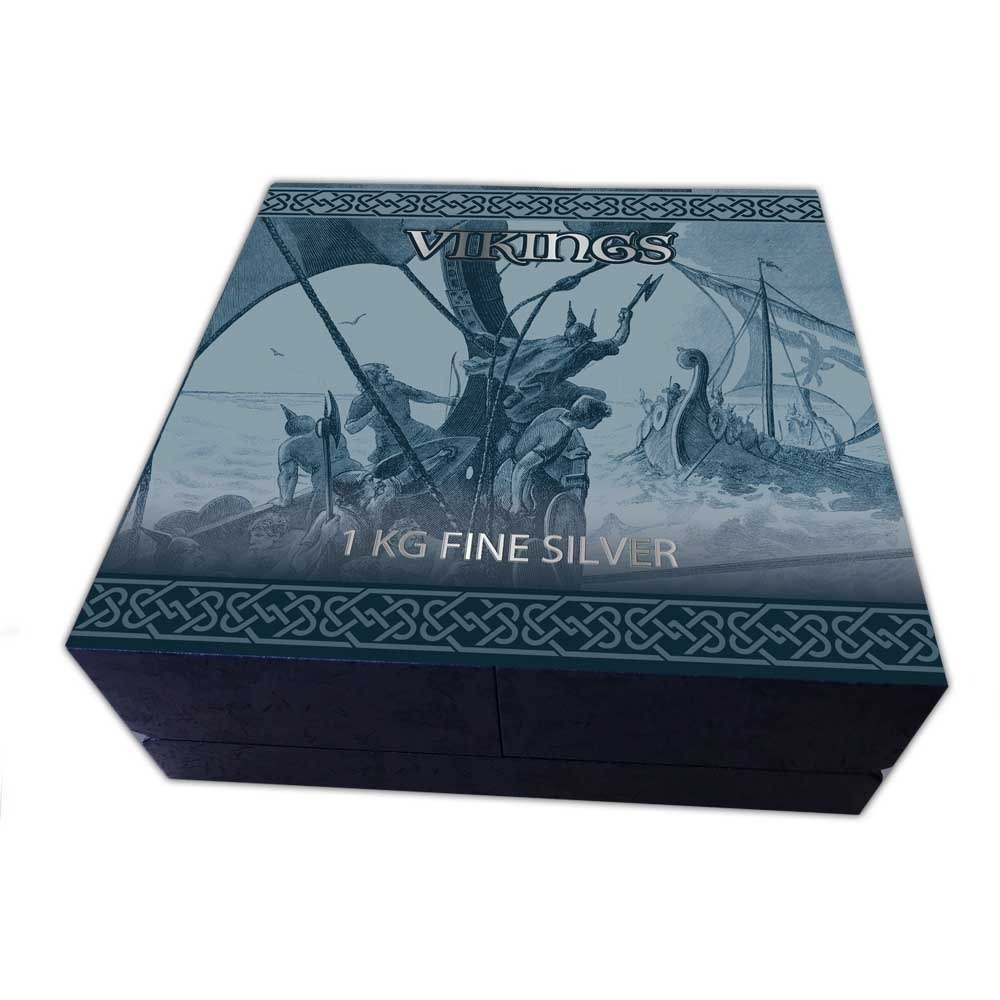 2023 1 Kilo Antique Samoa Silver Vikings Coin (Box + CoA) - Image 5