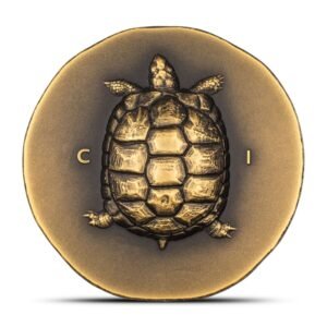 2023 1 oz Antique Cook Islands Gold Tortoise Coin