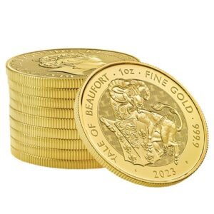 2023 1 oz British Gold Tudor Beasts Yale of Beaufort Coin (BU)