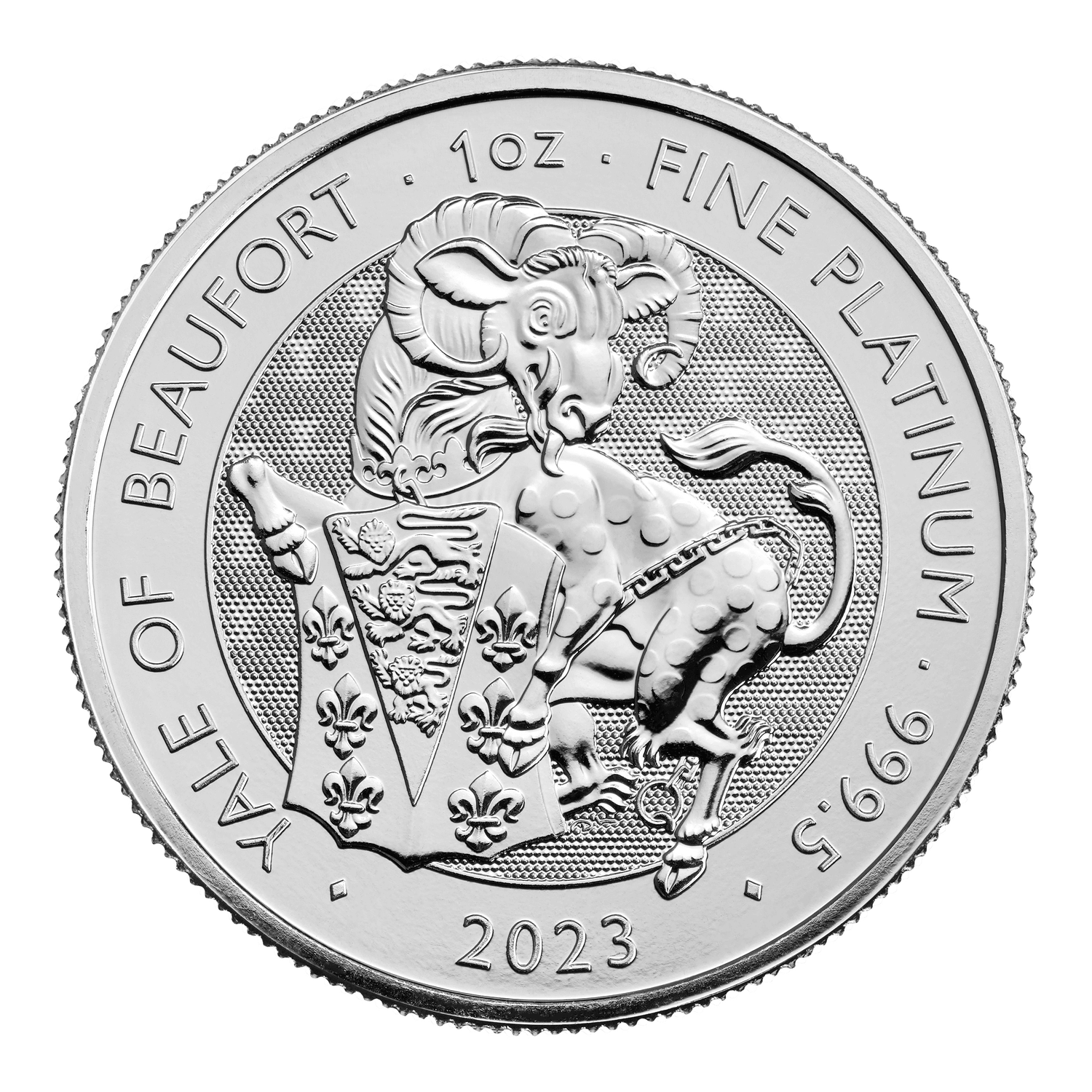 1 oz British Platinum Tudor Beasts Y