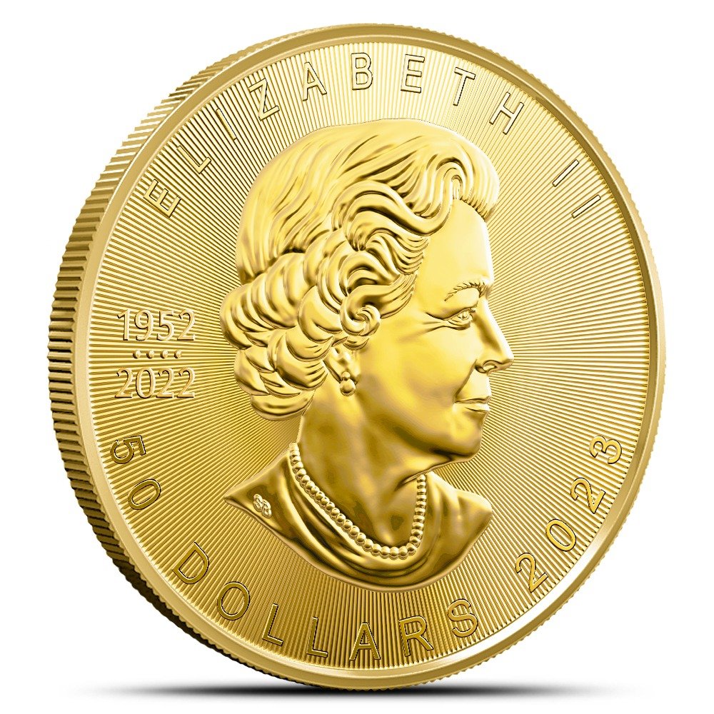 2023 1 oz Canadian Gold Maple Leaf Coin (BU) - Image 2