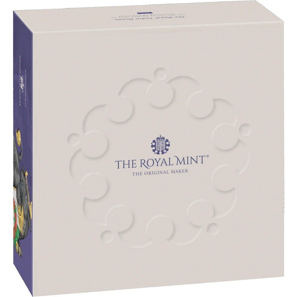 2023 10 oz Proof British Silver Tudor Beasts Bull of Clarence Coin (Box + CoA) - Image 4