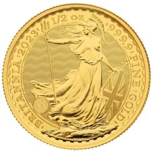 2023 1/2 oz Gold Britannia Coin Queen Elizabeth II