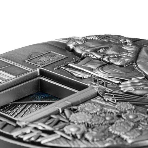 2023 43 oz Republic of Chad Vincent Van Gogh's Masterpiece Bi-Metal Coin (High Relief) - Image 3