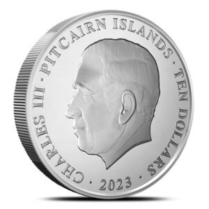 2023 5 oz Proof Pitcairn Islands Silver Red LionFish Coin (Box + CoA)