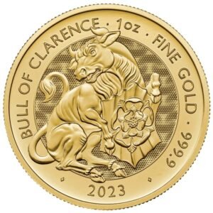 2023 1 oz Bull of Clarence Gold Coin Tudor Beasts