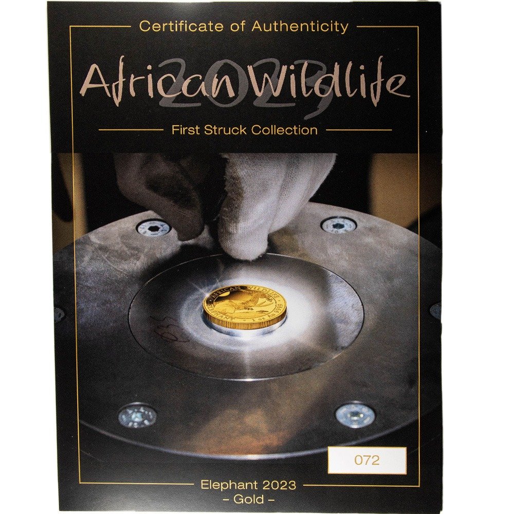 2023 Somalia Gold Elephant First Struck 6-Coin Collection - Image 3