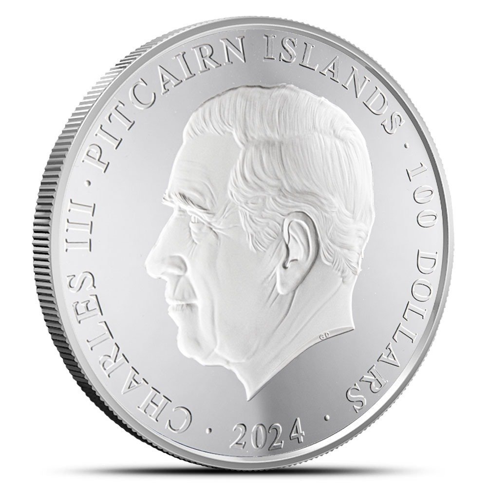 2024 1 Kilo Proof Pitcairn Islands Silver Lunar Year of the Dragon Coin (Box + CoA) - Image 2