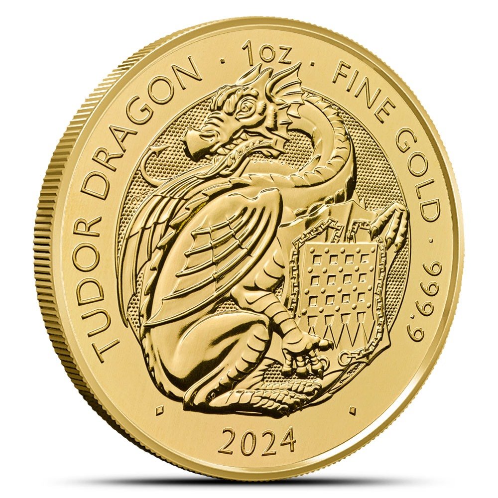 2024 1 oz British Gold Tudor Beasts