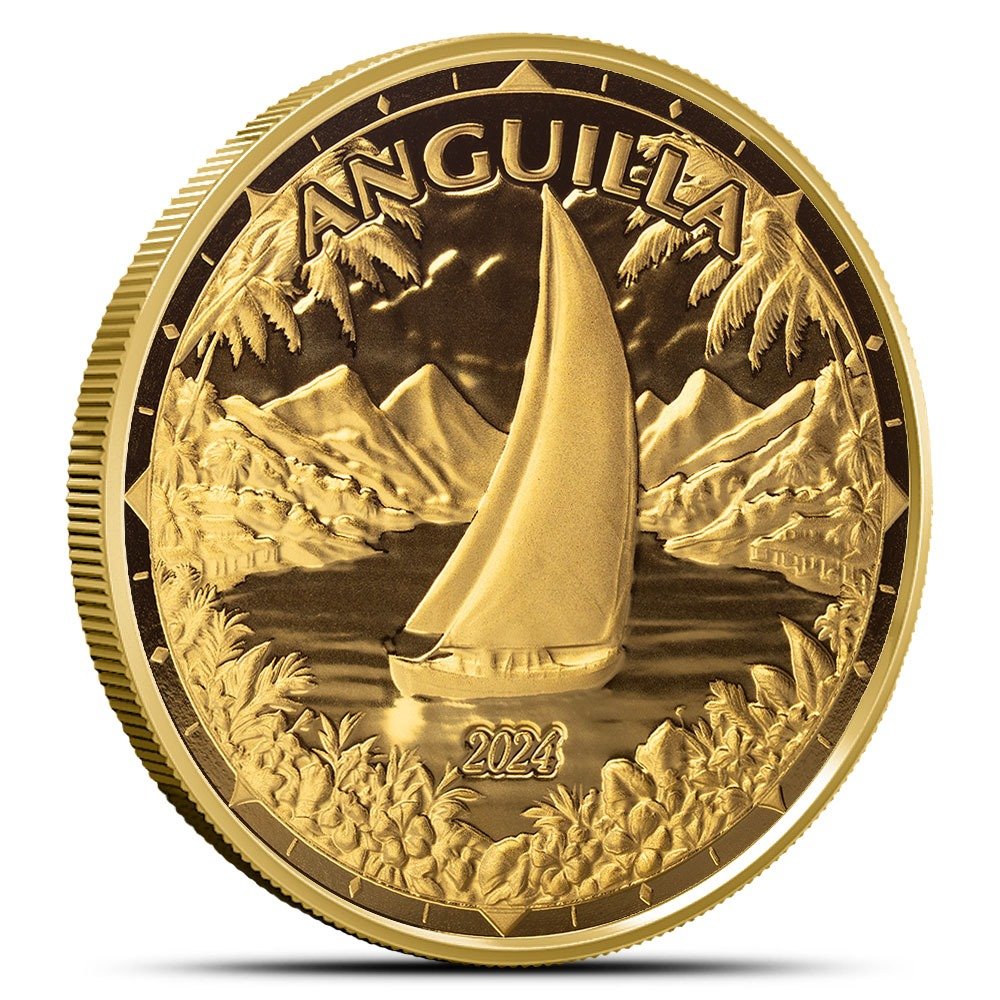 2024 1 oz EC8 Gold Anguilla Regatta Coin (BU) - Image 3