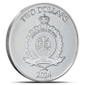 2024 1 oz Niue Silver Roaring Lion Head Coin