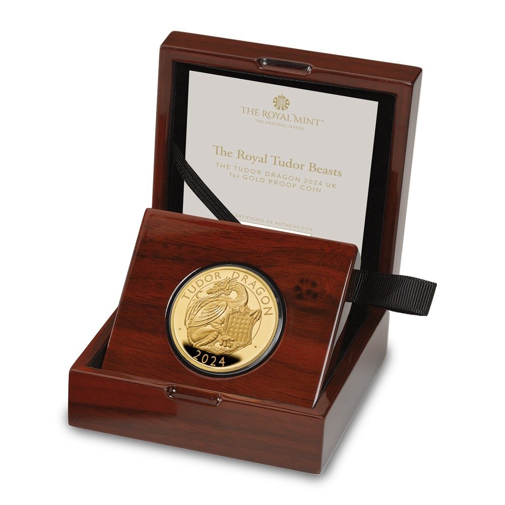 2024 1 oz Proof British Gold Tudor