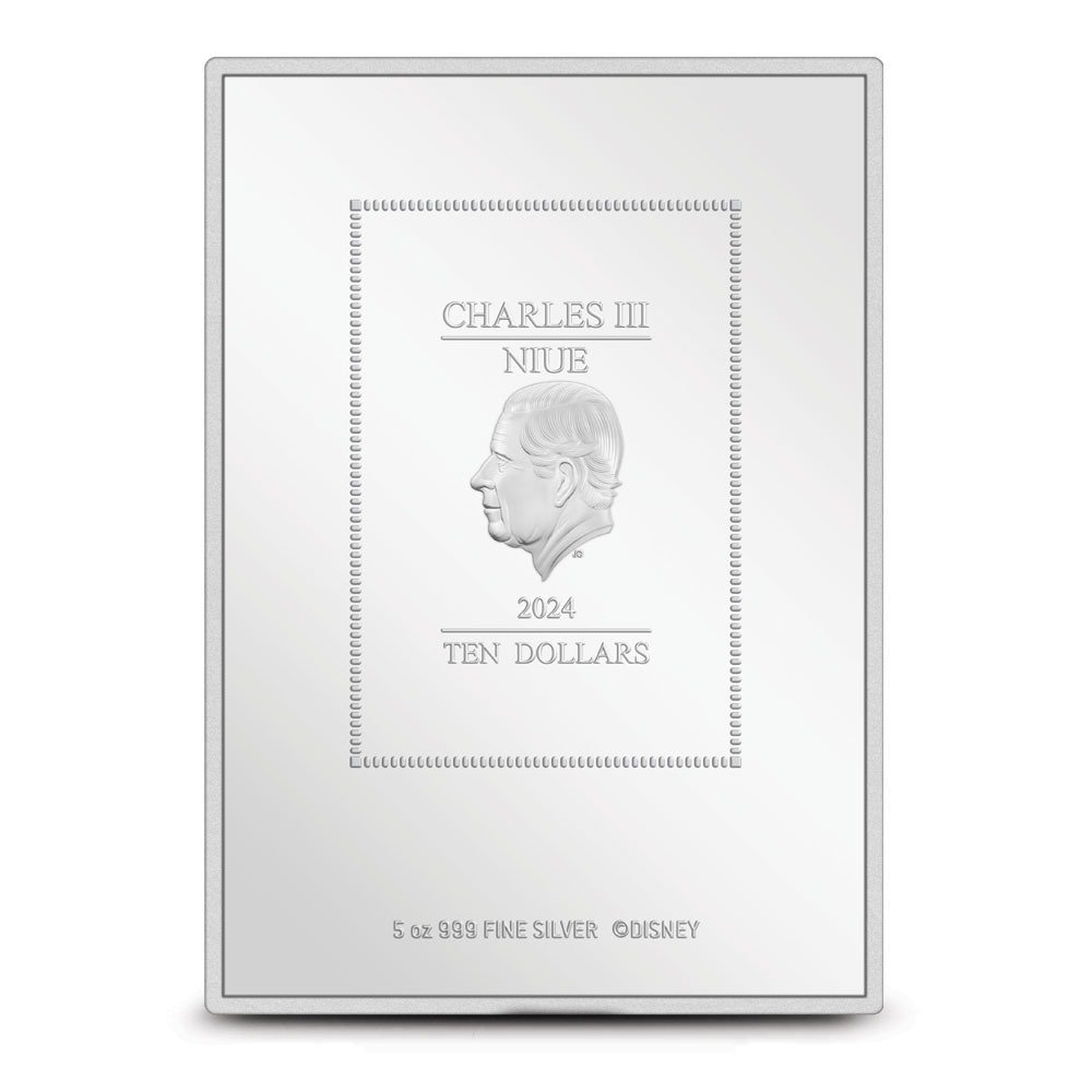 2024 5 oz Proof Colorized Niue Silver Disney Movie Poster Pinocchio Coin (Box + CoA) - Image 3