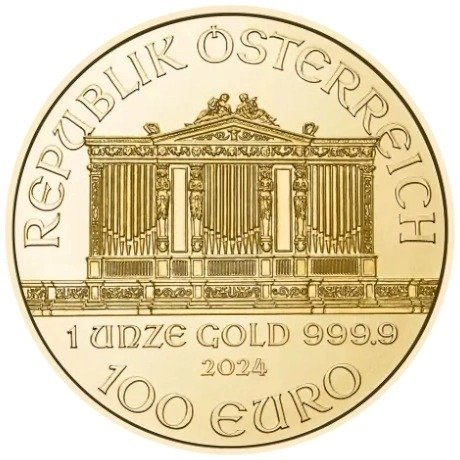 2024 1 oz Austrian Gold Philharmonic Coin - Image 2