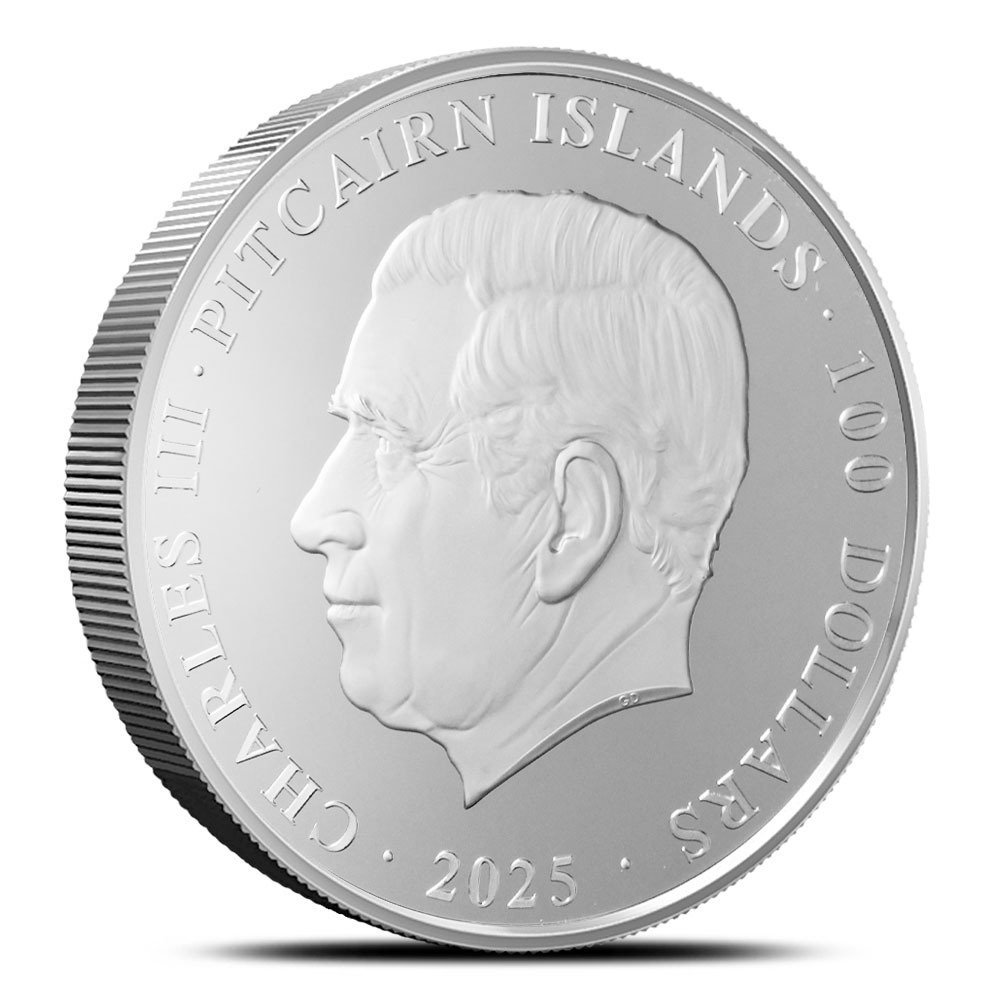 2025 1 Kilo Proof Pitcairn Islands Silver Lunar Year of the Snake Coin (Box + CoA) - Image 2