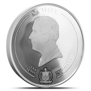 2025 1 Kilo Samoa Majestic Wildlife Moose Silver Coin (Proof-Like, Numbered, Box + CoA)