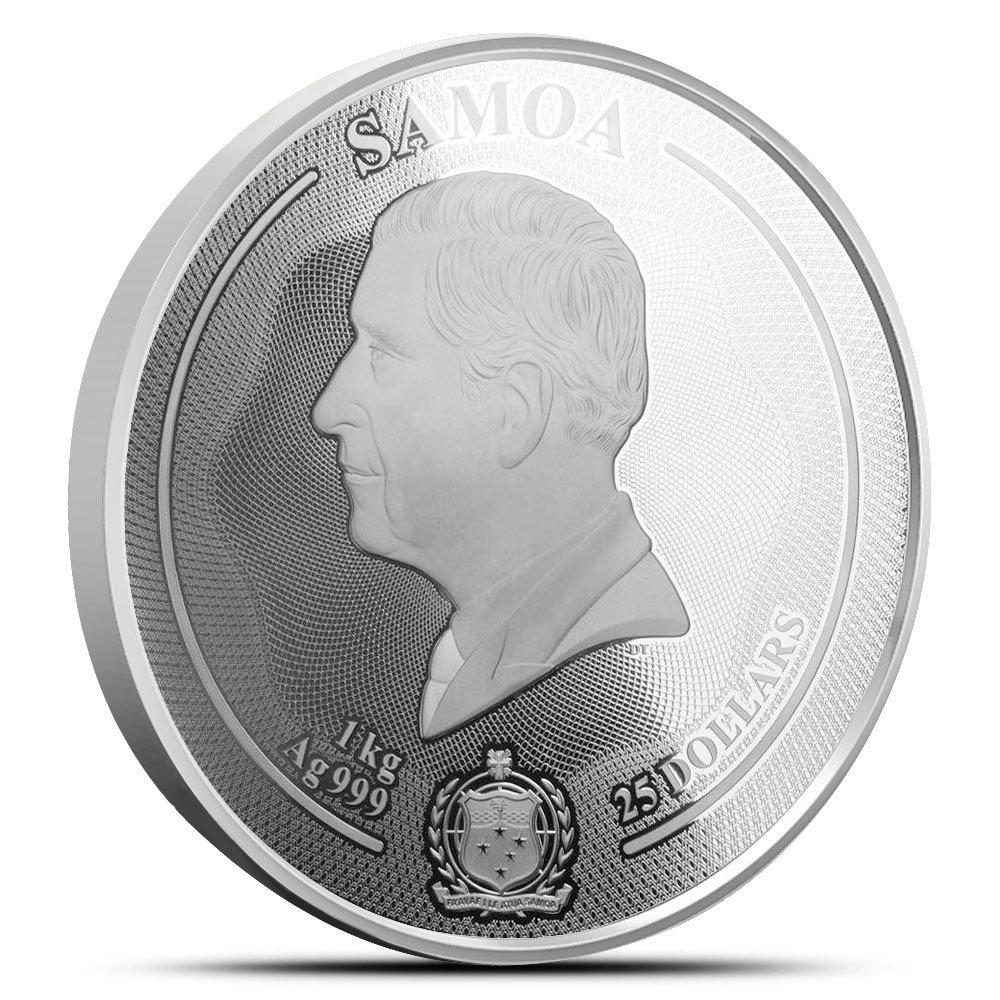 2025 1 Kilo Samoa Majestic Wildlife Moose Silver Coin (Proof-Like, Numbered, Box + CoA) - Image 2