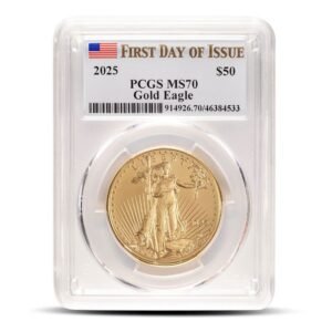 Buy 2025 1 oz American Gold Eagle Coin PCGS MS70 FDOI