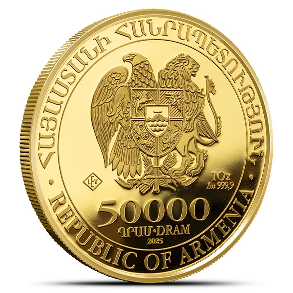 2025 1 oz Armenian Gold Noahs Ark Coin (BU) - Image 2