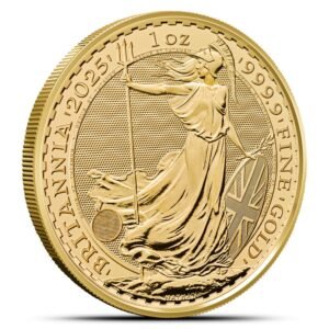 2025 1 oz British Gold Britannia Tube (BU, 10 Coins)