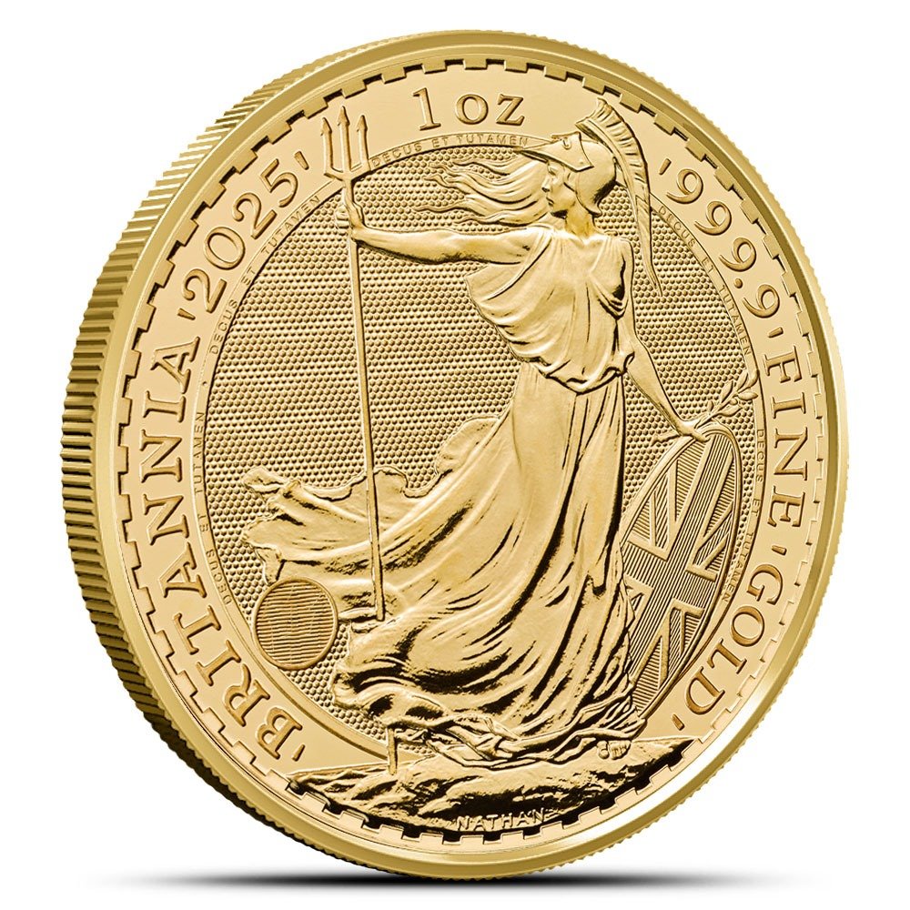 2025 1 oz British Gold Britannia Tube (BU, 10 Coins) - Image 2