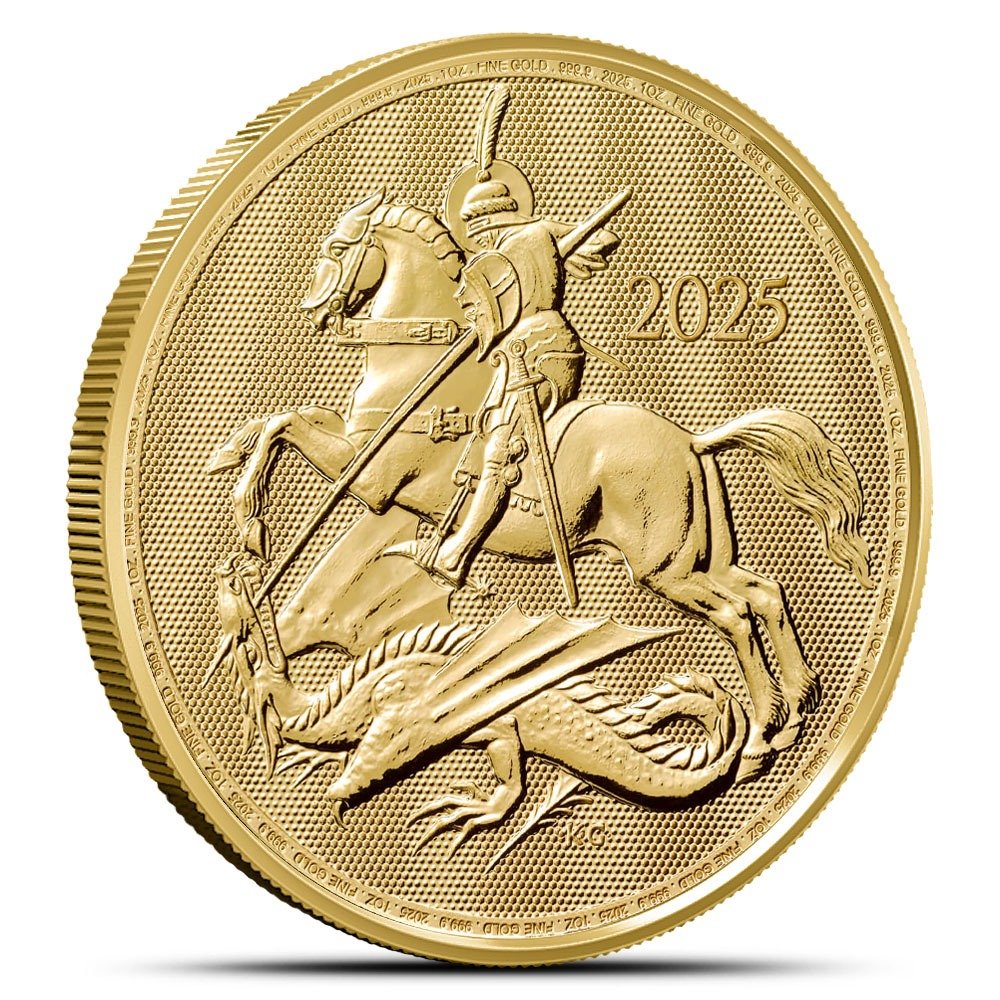 2025 1 oz British Gold St George and