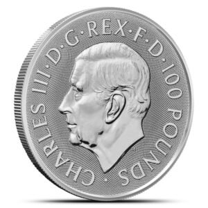 2025 1 oz British Platinum Tudor Beasts Greyhound of Richmond Coin (BU)