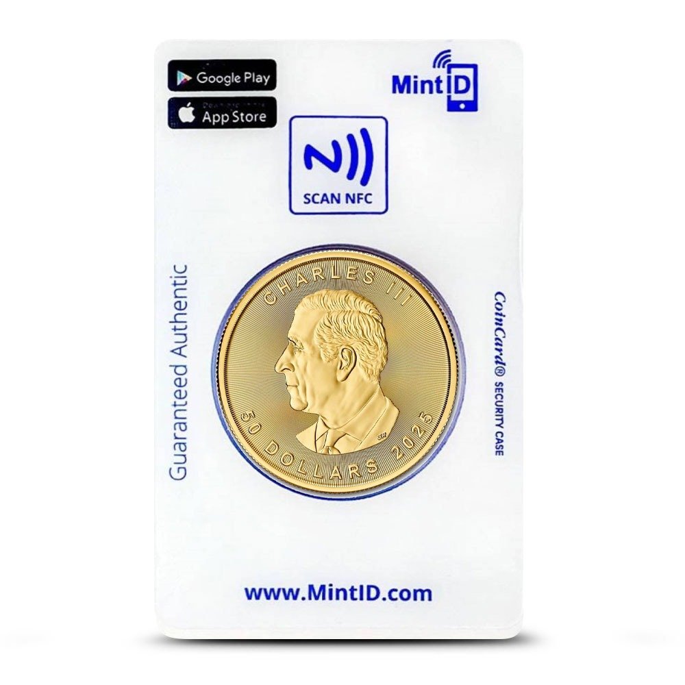 2025 1 oz Canadian Gold Maple Leaf Coin (MintID, AES-128 Encrypted) - Image 2