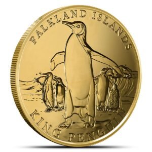 2025 1 oz Falkland Islands Gold King Penguin Coin (BU)