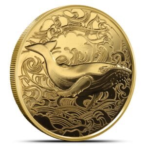 2025 1 oz Pitcairn Islands Gold Ocean Wonders Whale Coin (BU)
