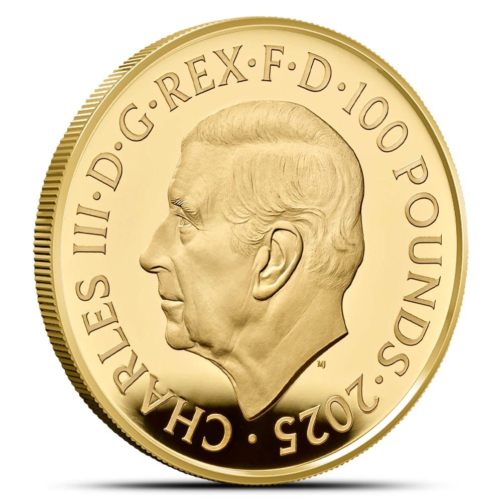 2025 1 oz Proof British Gold Tudor Beasts The Greyhound of Richmond Coin (Box + CoA) - Image 3