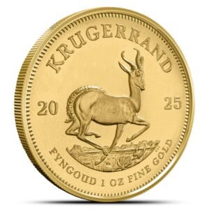 2025 1 oz South African Gold Krugerrand Tube (10 Coins, BU)