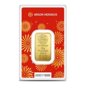 2025 10 Gram Argor Heraeus Lunar Snake Gold Bar (New w/ Assay)