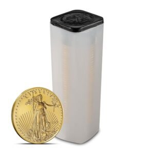 2025 1/10 oz American Gold Eagle Tube (50 Coins, BU)