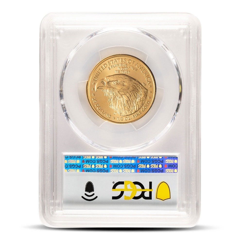 2025 1/2 oz American Gold Eagle Coin PCGS MS70 FDOI - Image 2