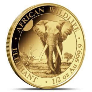2025 1/2 oz Somalia Gold Elephant Coin (BU)