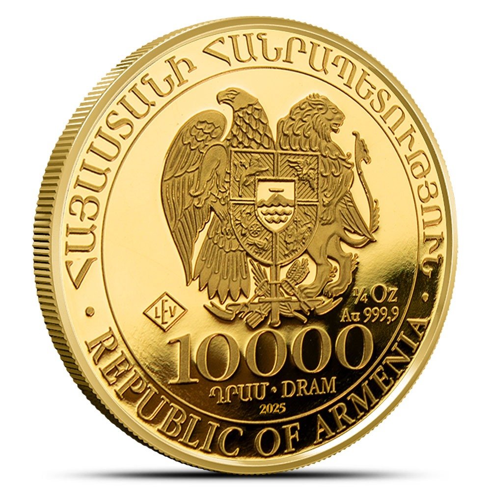 2025 1/4 oz Armenian Gold Noahs Ark Coin (BU) - Image 2