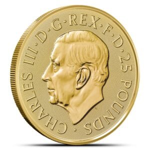 2025 1/4 oz British Gold Tudor Beasts Greyhound of Richmond Coin (BU)