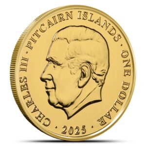 2025 1/4 oz Pitcairn Islands Gold Lunar Year of the Snake Coin (BU)