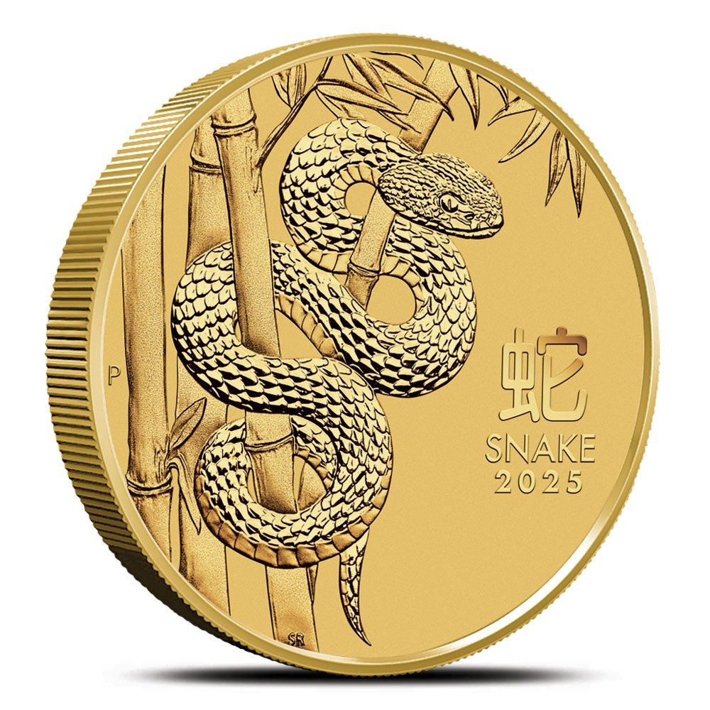 2 oz Australian Gold Lunar Snake Coi
