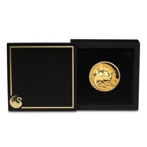 2025 2 oz Proof Australian Gold Kangaroo Coin (High Relief)
