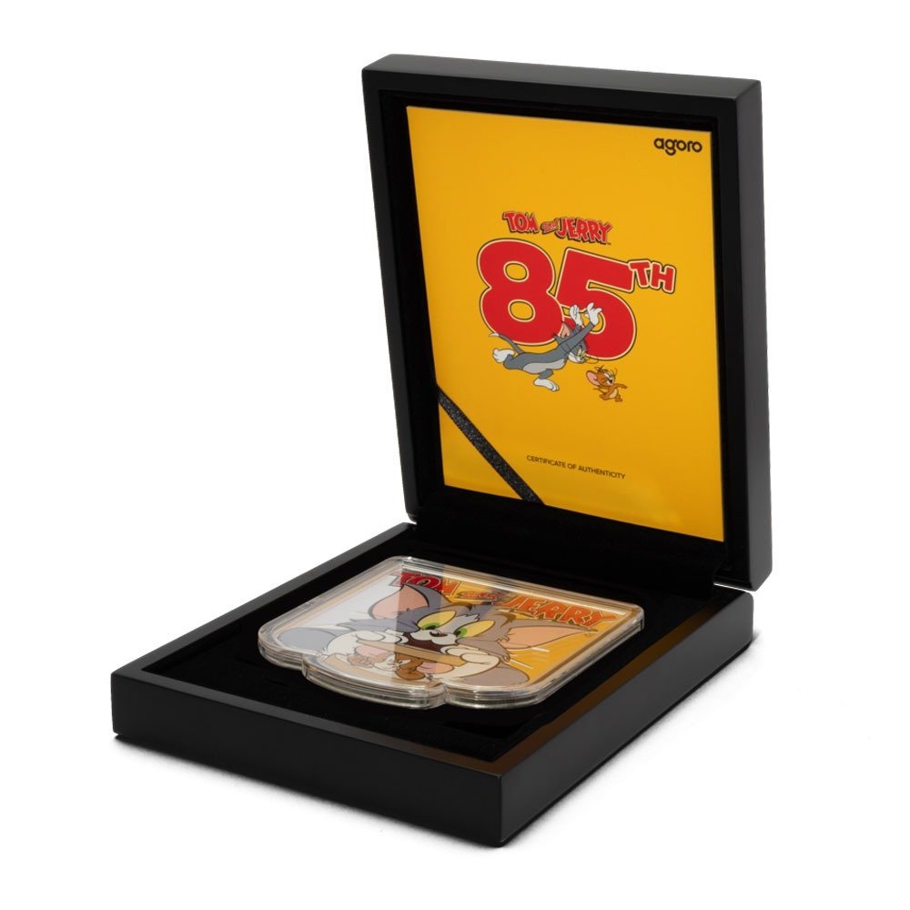 2025 5 oz Proof Colorized Niue Silver Tom and Jerry 85th Anniversary Coin (Box + CoA) - Image 2