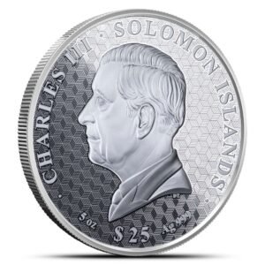 2025 5 oz Proof Solomon Islands 100th Anniversary Mt Rushmore Silver Coin (Box + CoA)