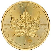 2025 1 oz Canadian Maple Leaf Gold
