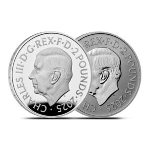 2025 Proof British Silver Reverse Frosted Tudor Beasts The Greyhound of Richmond 2-Coin Set