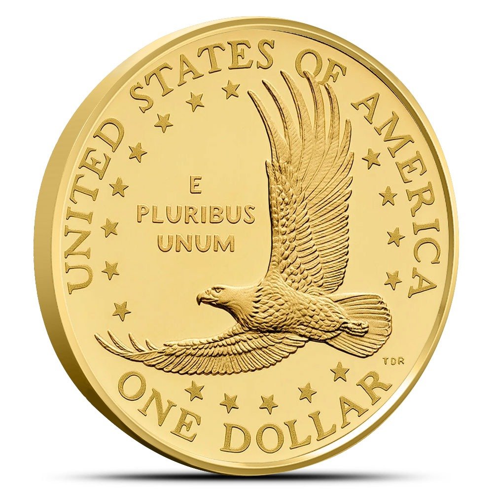 2025-W 1/2 oz Proof American Gold 25th Anniversary Sacagawea Dollar Coin (Box + CoA) - Image 2